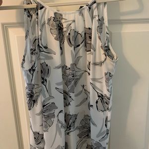 Banana Republic black white and gray tank